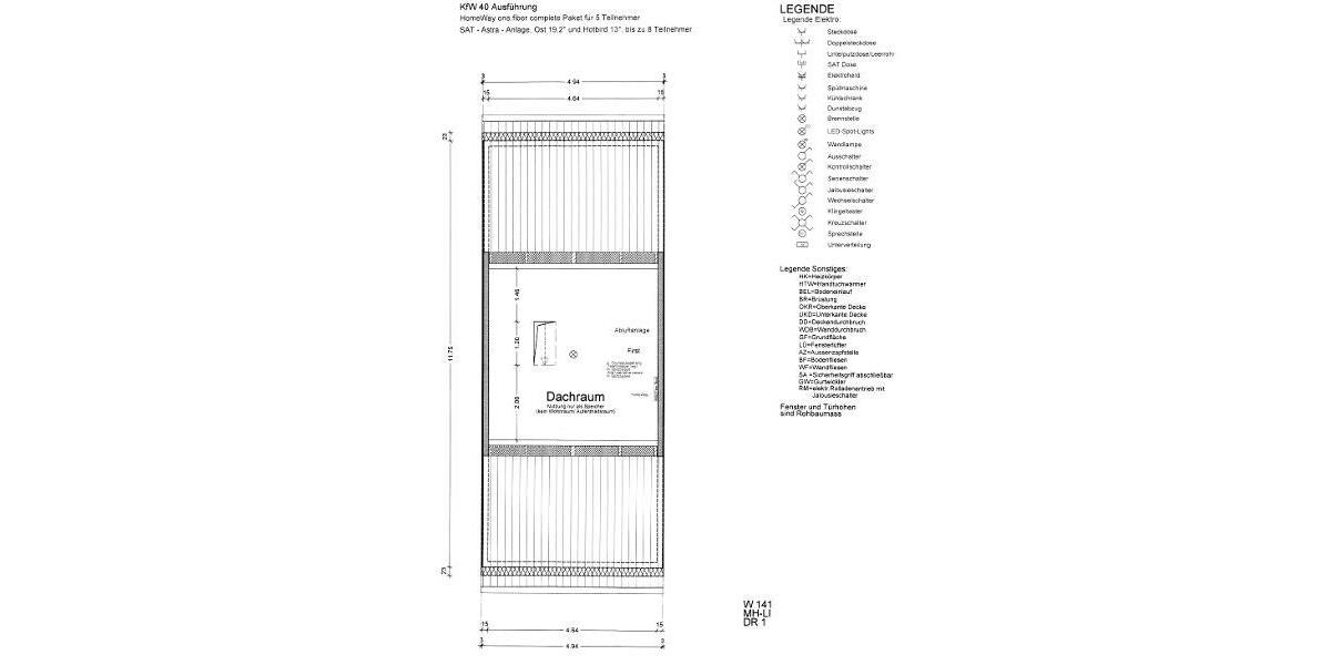 Grundriss Spitzboden